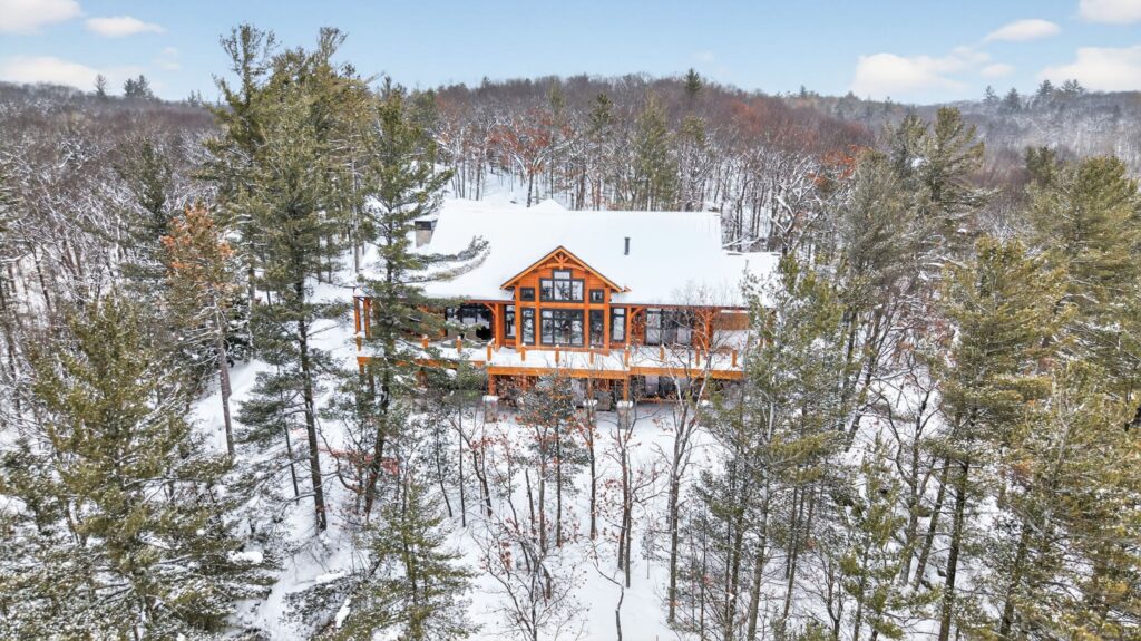 Go behind the scenes of this striking 5,600 sq. ft. custom log bungalow and discover the vision, craftsmanship, and thoughtful details that brought it to life.